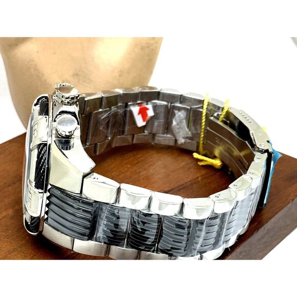 Invicta Men's Watch 29569 Bolt Quartz Chronograph Silver Black Stainless Steel - Picture 10 of 12